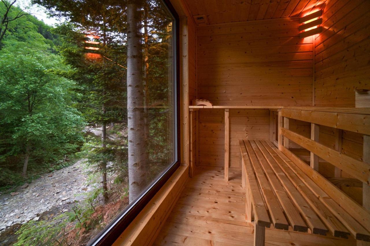 Novosiele Residence - Nad Gorska Rzeka - Lesne Spa Sauna Jacuzzi - Bieszczady Bystre  外观 照片
